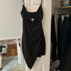 Akira black v’cut dress